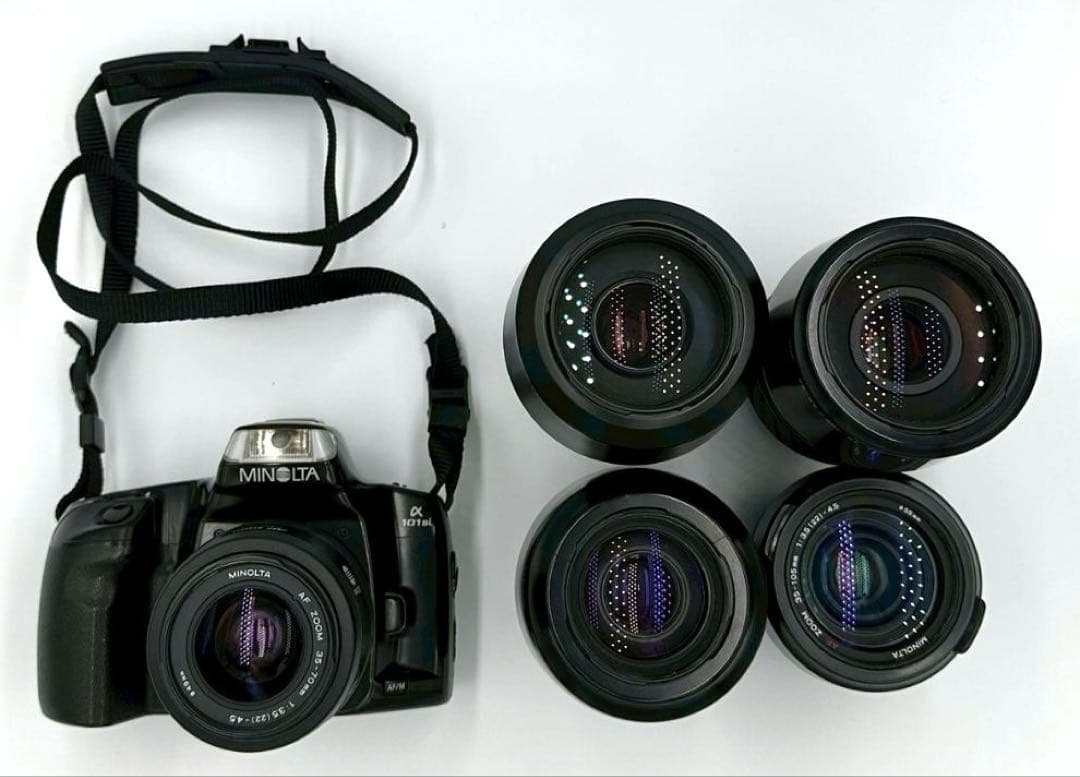MINOLTA α101si 一眼レフカメラ レンズ まとめ売り ジャンク©37