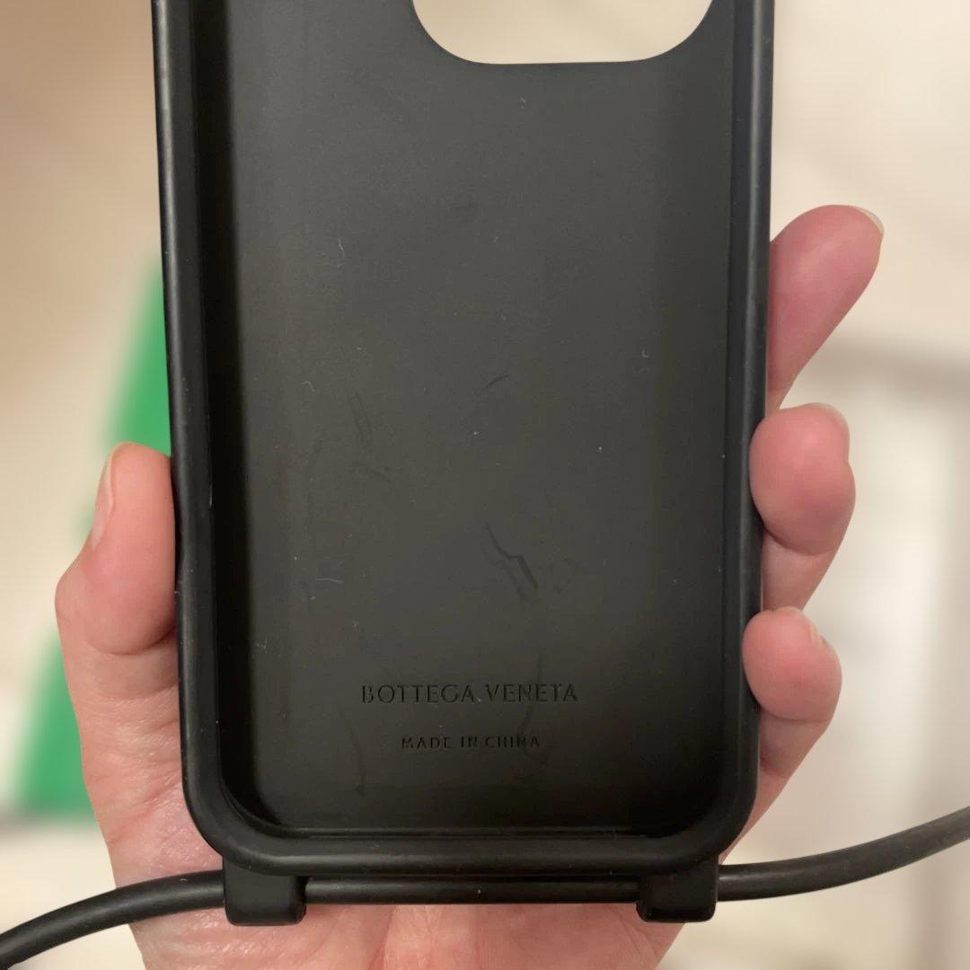 【良品】ボッテガヴェネタ iPhone14 Pro スマホケース ブラウン