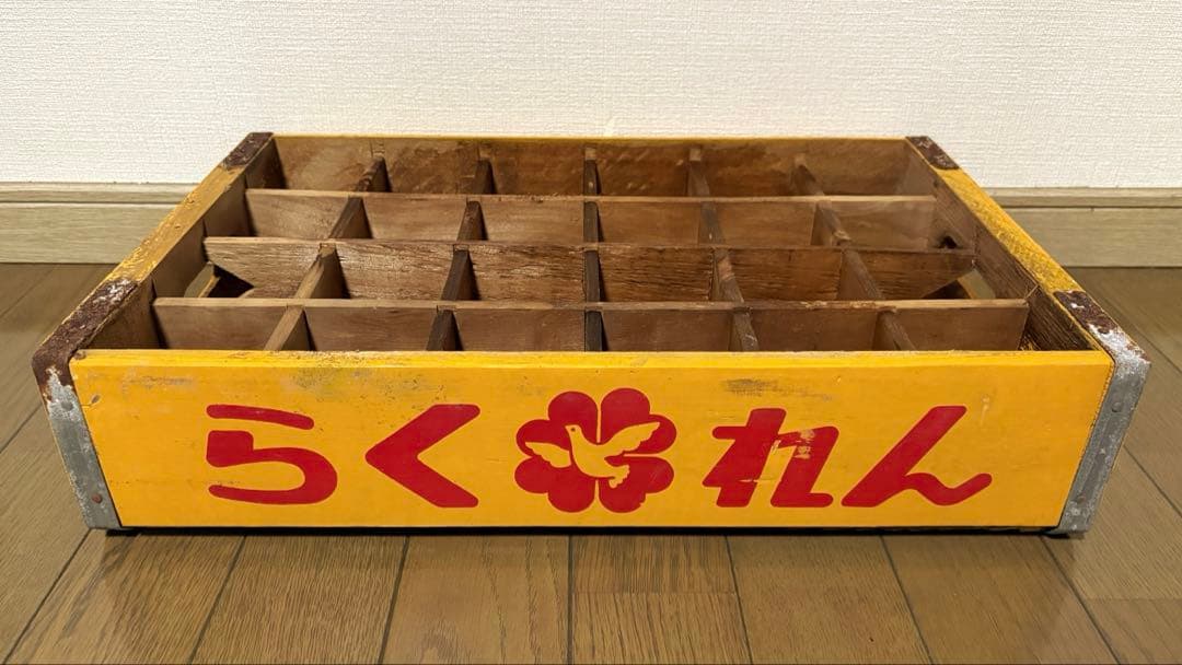 希少 らくれん木箱 ビンケース ヴィンテージ アンティーク