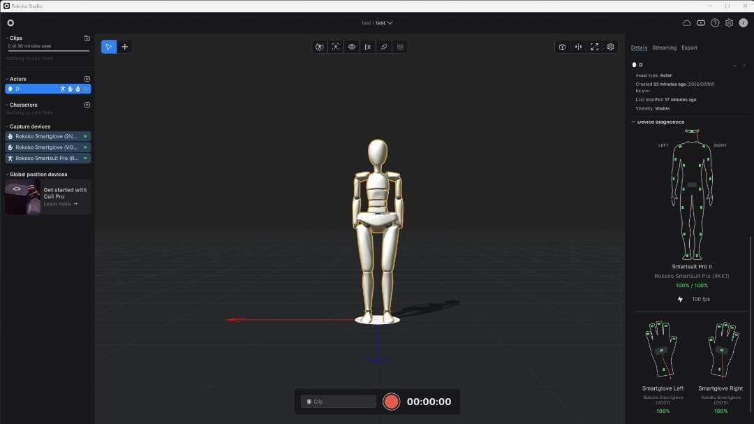 Rokoko Full Performance Capture サイズM