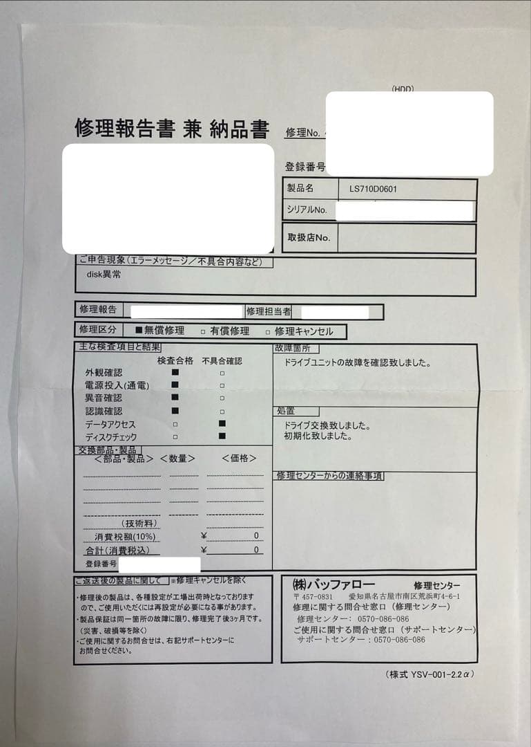 外付けハードディスク・ドライブ BUFFALO LinkStation LS710D0601 6TB NAS
