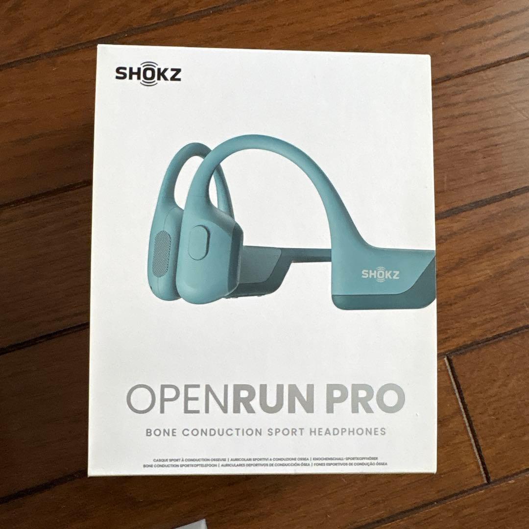 SHOKZ OPENRUN PRO 骨伝導イヤホン ブルー