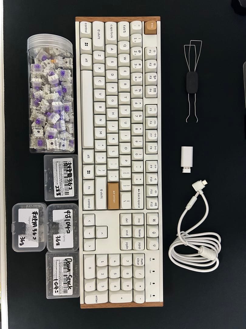 Keychron K10 HE + Gateron Dawn + 磁気スプリング