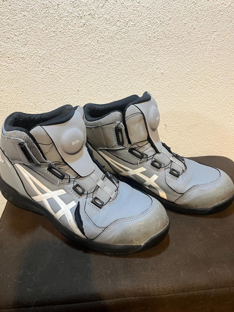 asics CP304　安全靴 グレー