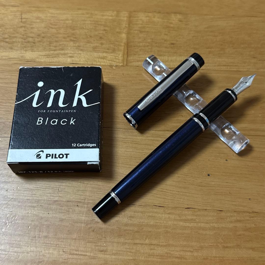PILOT パイロット Grance グランセ 14k 万年筆 M ブルー