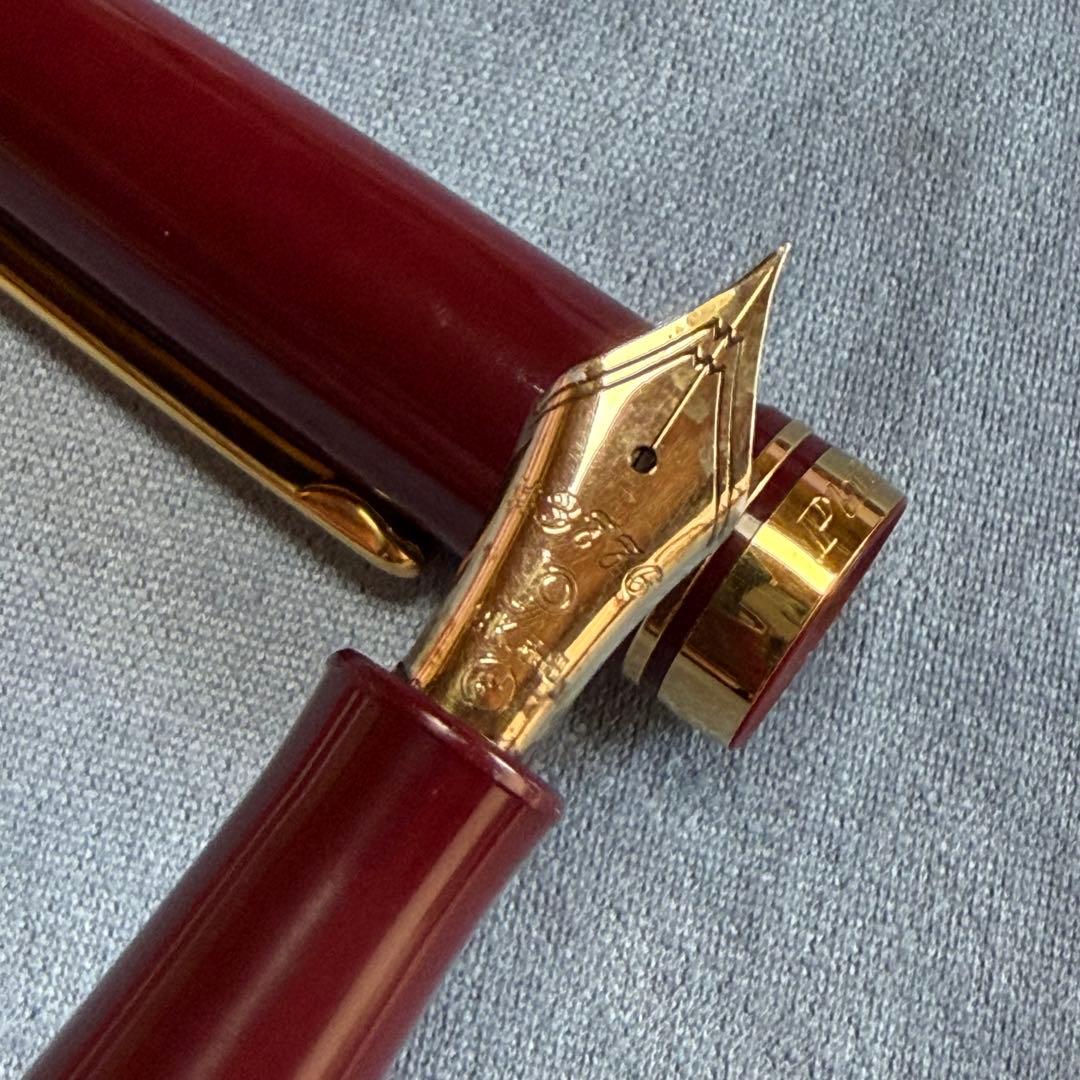 プラチナ万年筆#3776 ペン先14K(極細) ギャザード ボルドー