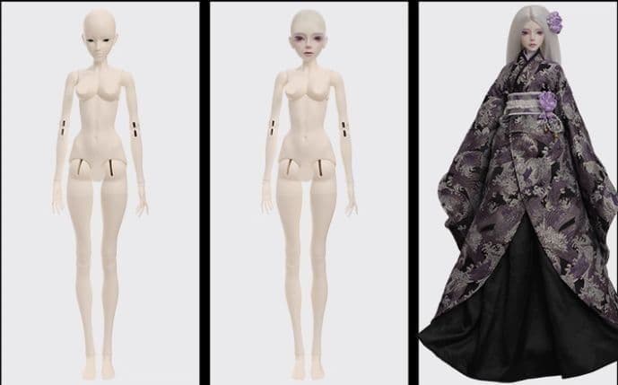 AX509 BJD 1/3 ドール本体 Miho 球体関節人形 ハンドメイド