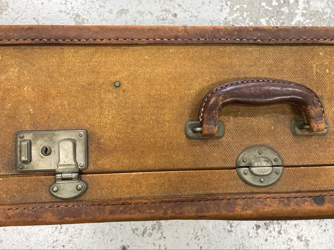 50's〜60's ビンテージ　レザースーツケース　made in USA