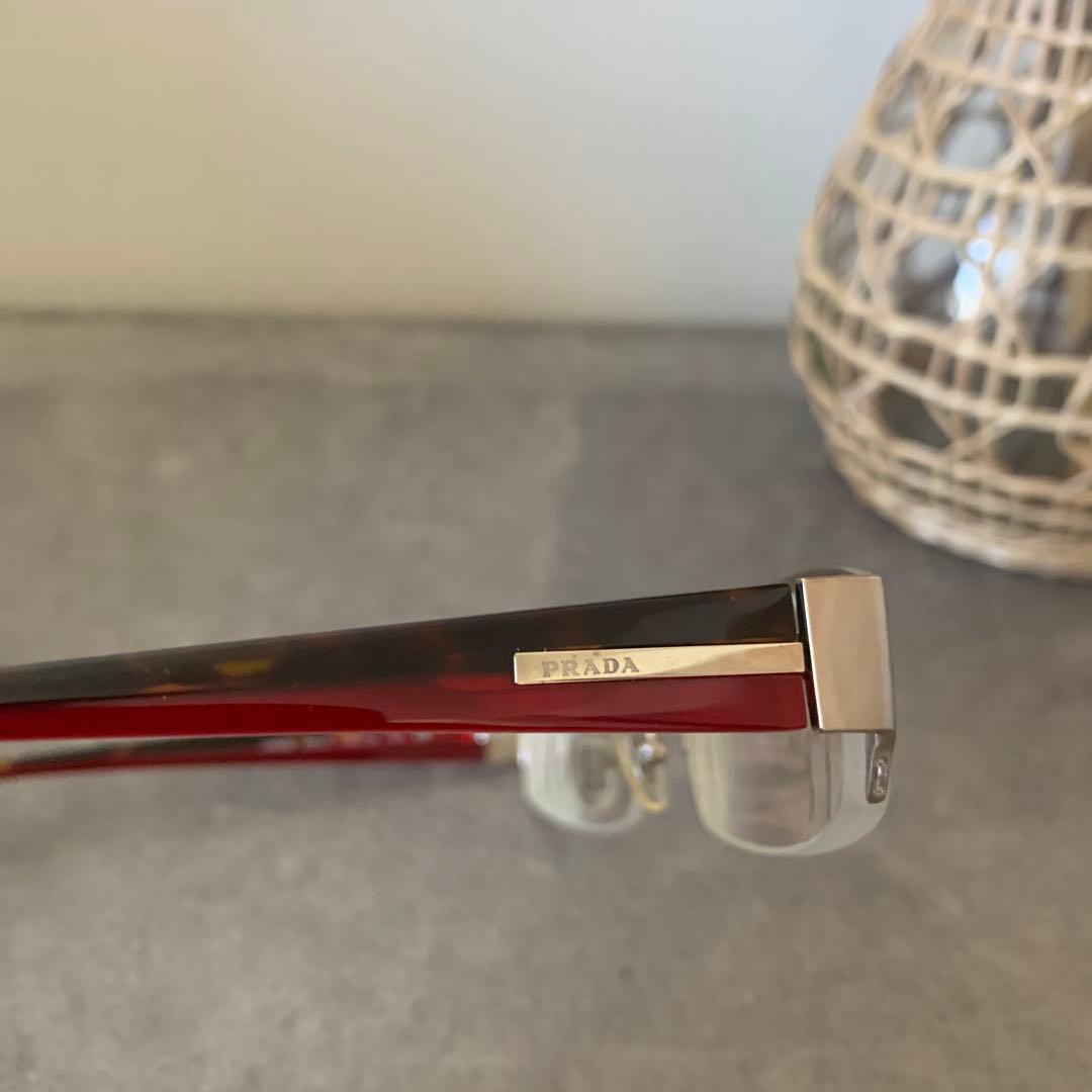 【極美品】PRADA プラダ VPR661 チタンフレーム メガネ