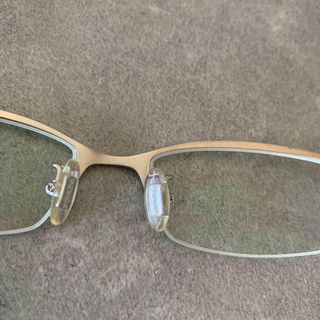 【極美品】PRADA プラダ VPR661 チタンフレーム メガネ