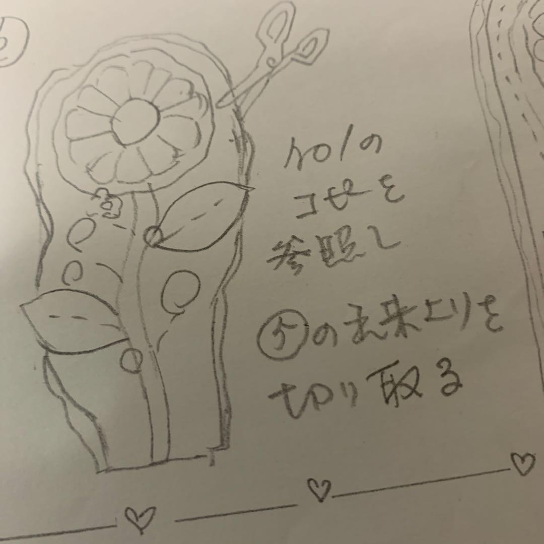 縦長ポーチ持ち手付き　手作りキット