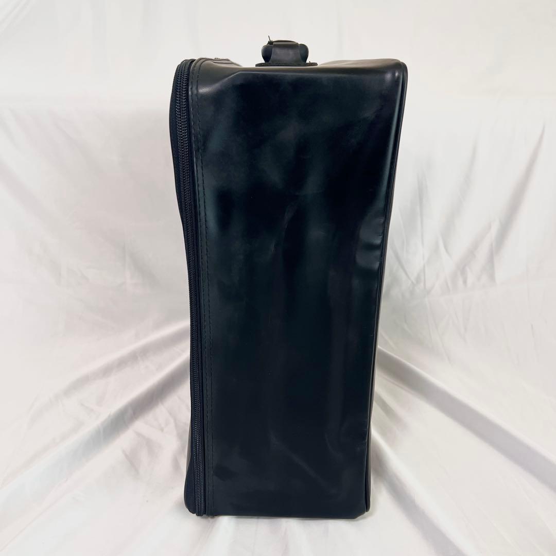 【良品】LANVIN ランバン 本革 ガーメントケース スーツケース ブラック