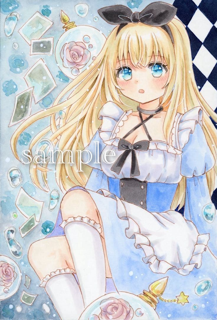 奥津朱美 手描きイラスト◇strawberry