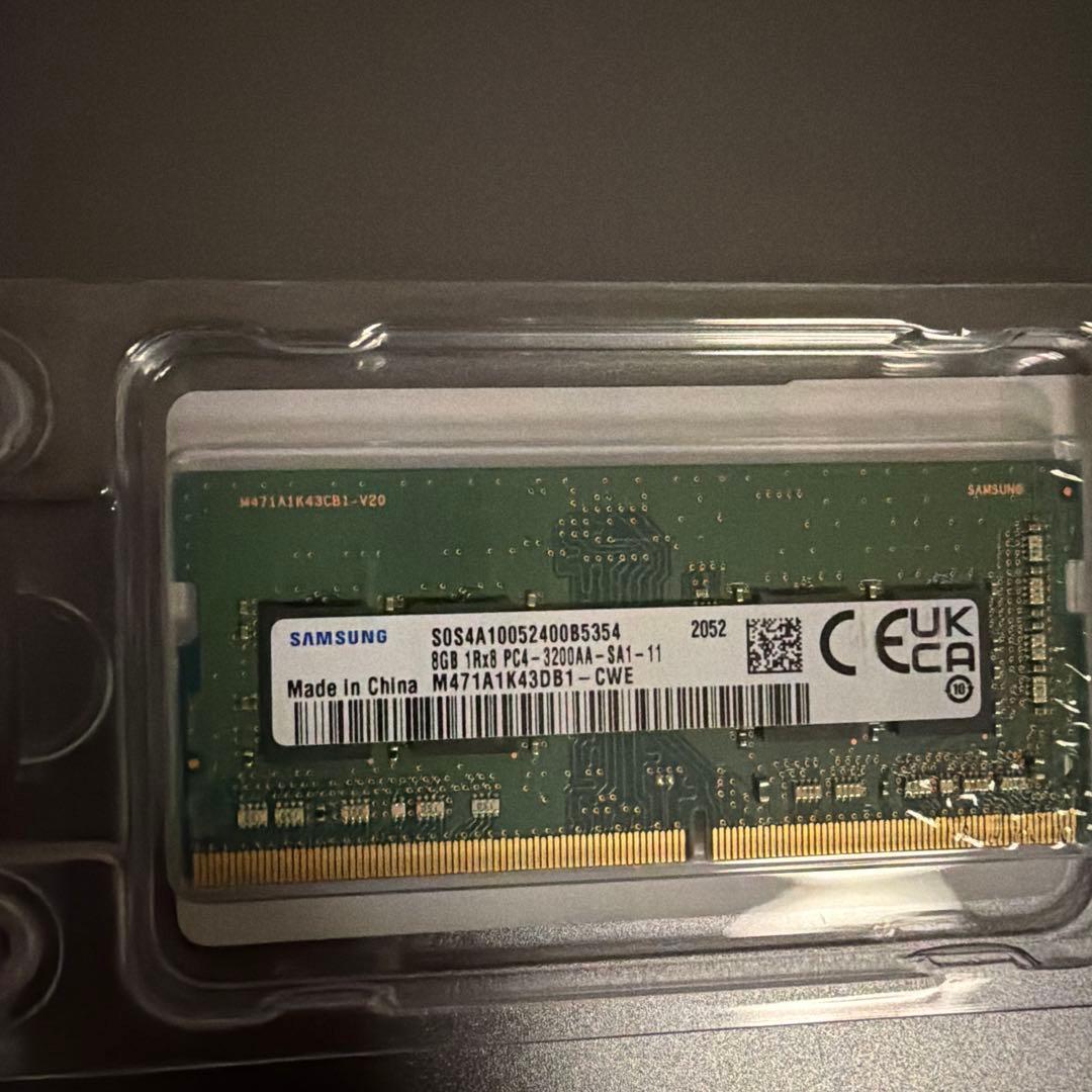 Samsung DDR4メモリ　8GB ２枚M471A1K43DB1-CWE