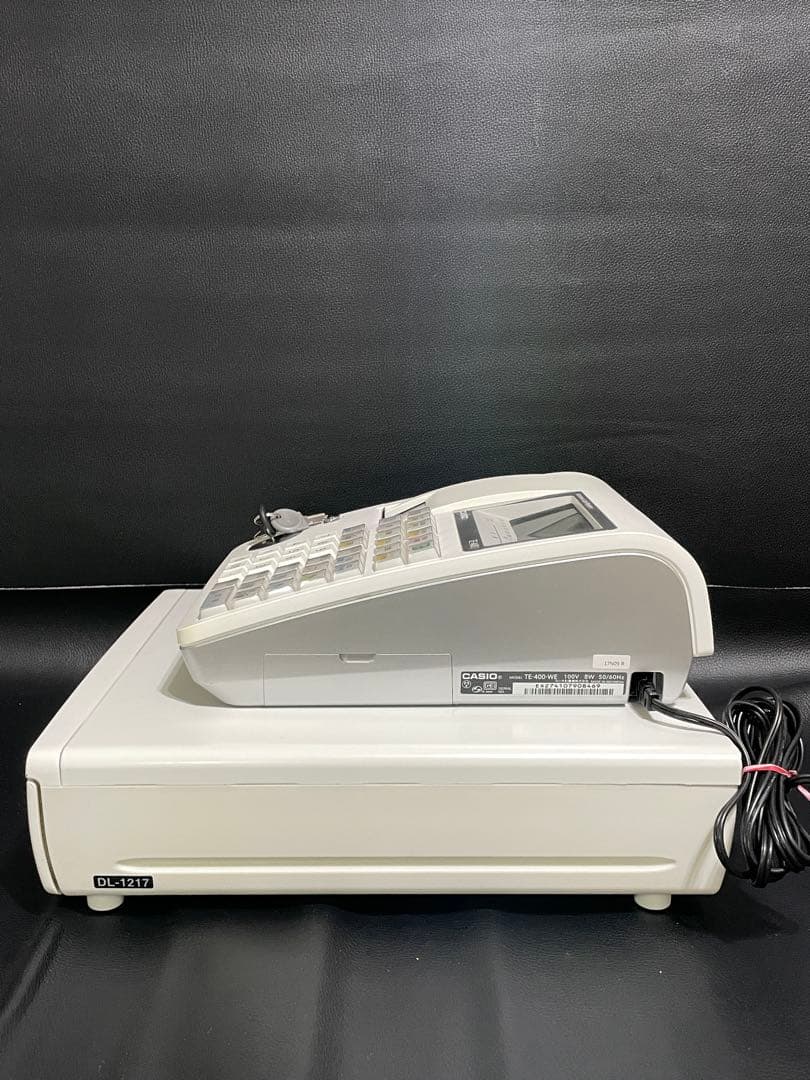 【美品】CASIO TE-400 電子レジスター ホワイト ※送料込