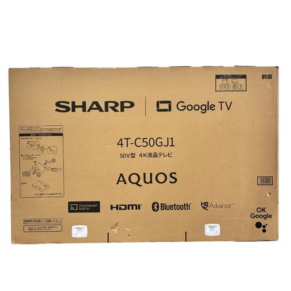未開封 シャープ アクオス 50V型 4K 液晶テレビ 4T-C50GJ1