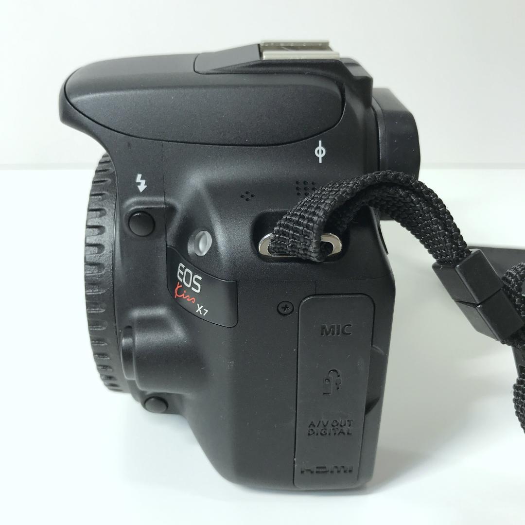 【美品】 Canon EOS kiss X7 ダブルズームキット 一眼レフカメラ