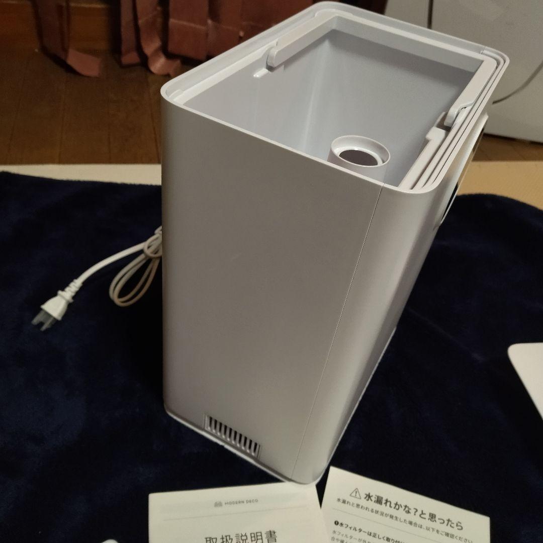 ほぼ未使用 動作確認のみ アンドデコUV除菌機能付きハイブリッド加湿器 4.5L