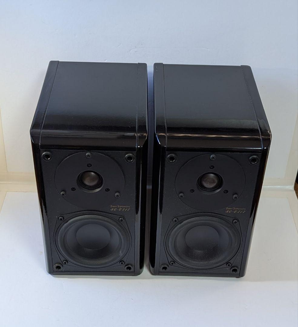 未使用DENON デノン SC-E717 スピーカー ペア ブラックピアノ仕上げ