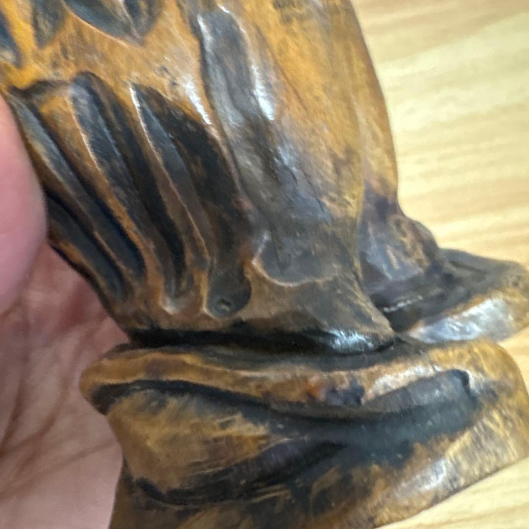 木製の祈りの手（プレイングハンズ）置物