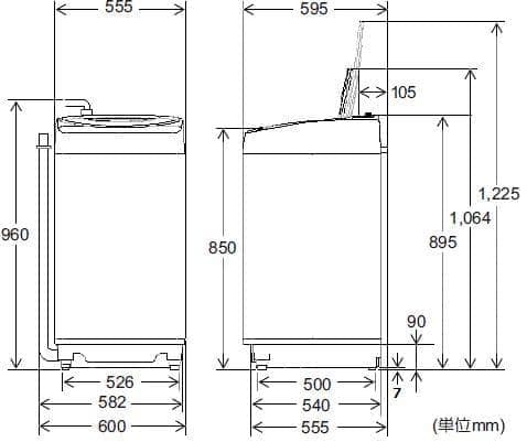 【送料無料】シャープ　全自動洗濯機　ES-GV10C