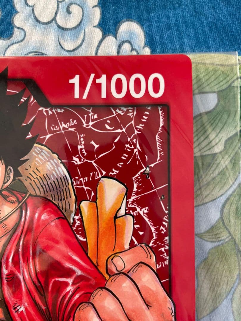 ワンピース 証明書 オーバーサイズ ルフィ 1/1000 コレクターズアイテム
