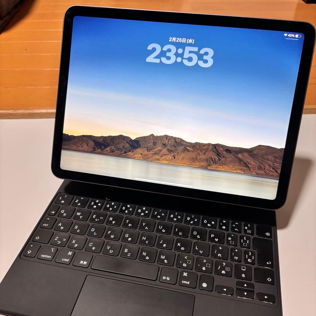 値下げ出品【美品】iPad Air 第5世代64GB グレー 純正ケース付き