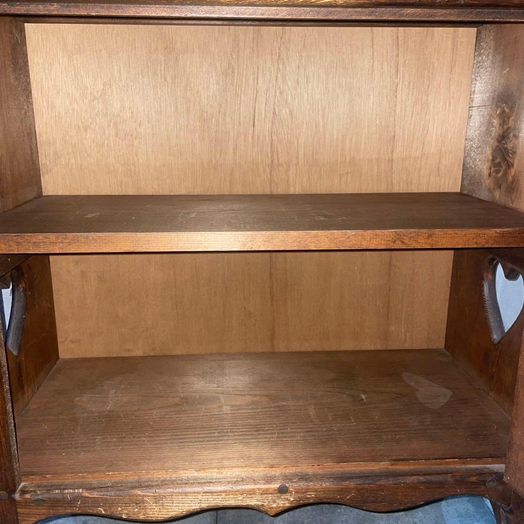 カントリー家具 ハート 収納棚