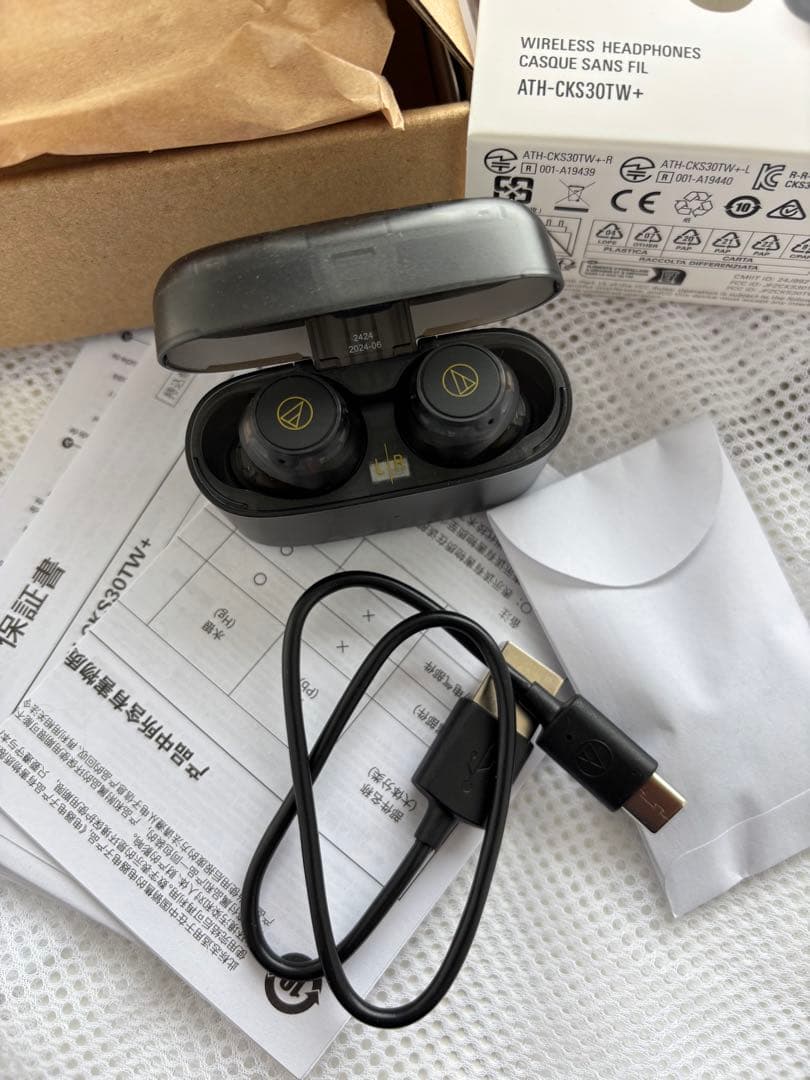 Audio-Technica ATH-CKS30TW+(E)ワイヤレスイヤホン