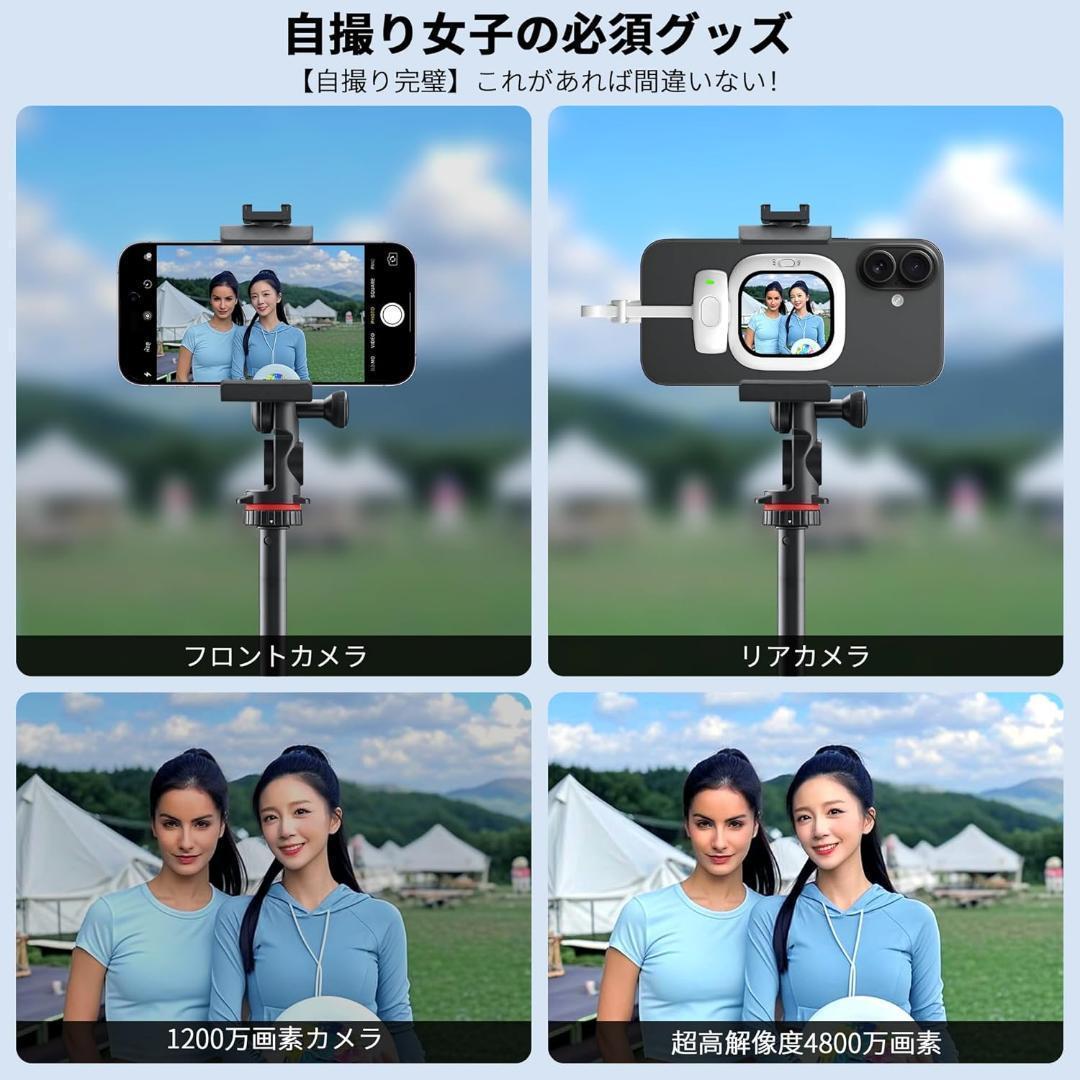 自撮りモニター　iPhone　自撮りスクリーン 超薄型　背面カメラ　インスタ