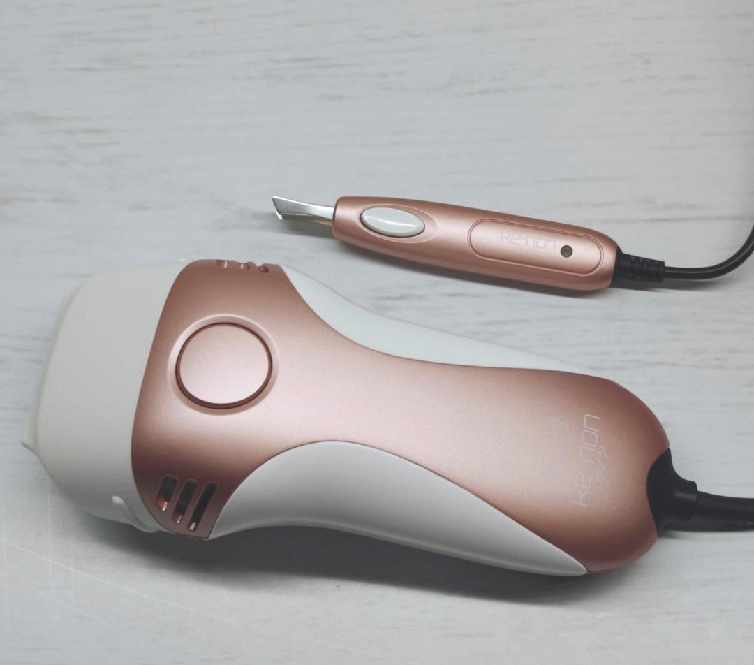【新品同様/付属品全付】脱毛器 ケノン 8.4 眉毛脱毛器付 ピンクゴールド