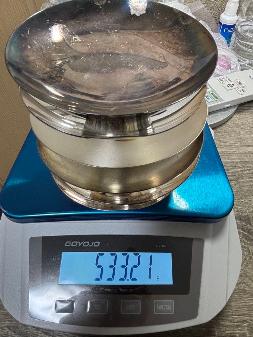 【純銀】純銀盃×6枚！総重量533.2g！全てに純銀刻印有り！鋳つぶし、資産に！