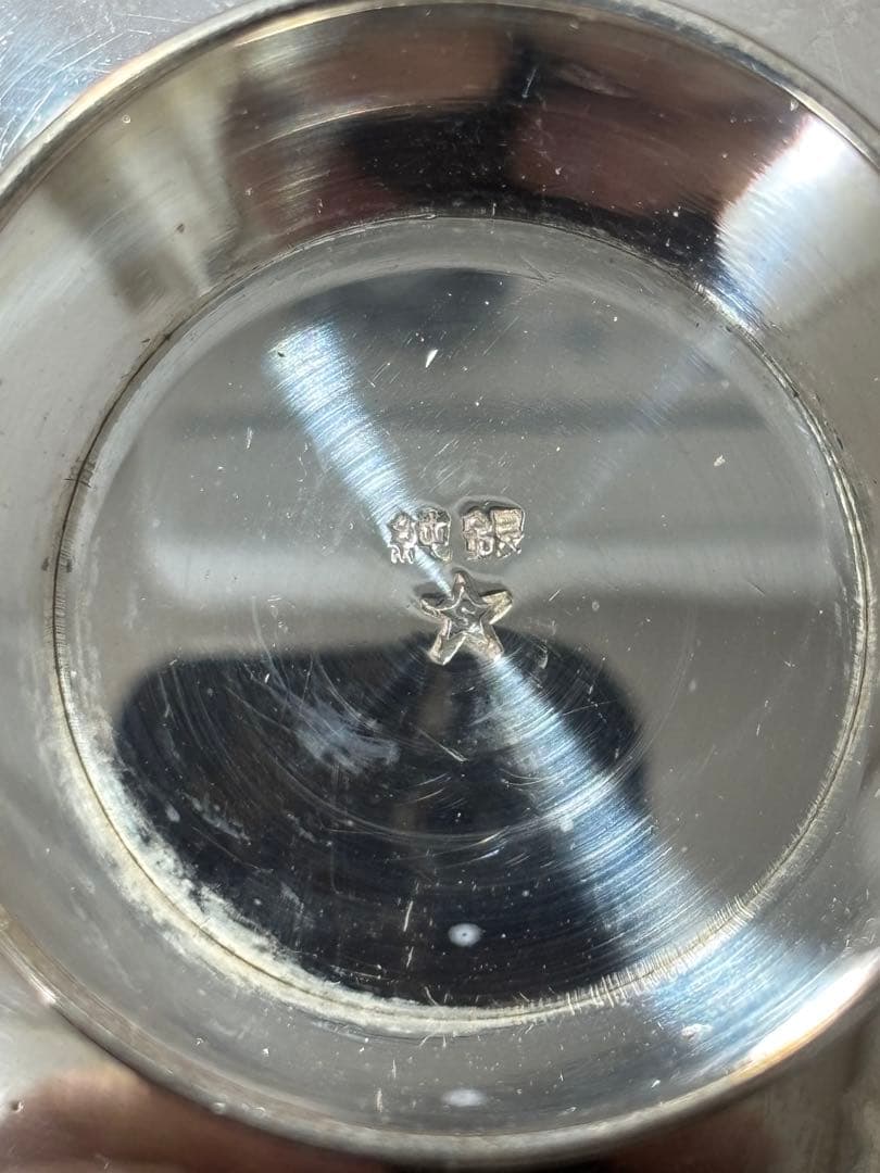 【純銀】純銀盃×6枚！総重量533.2g！全てに純銀刻印有り！鋳つぶし、資産に！