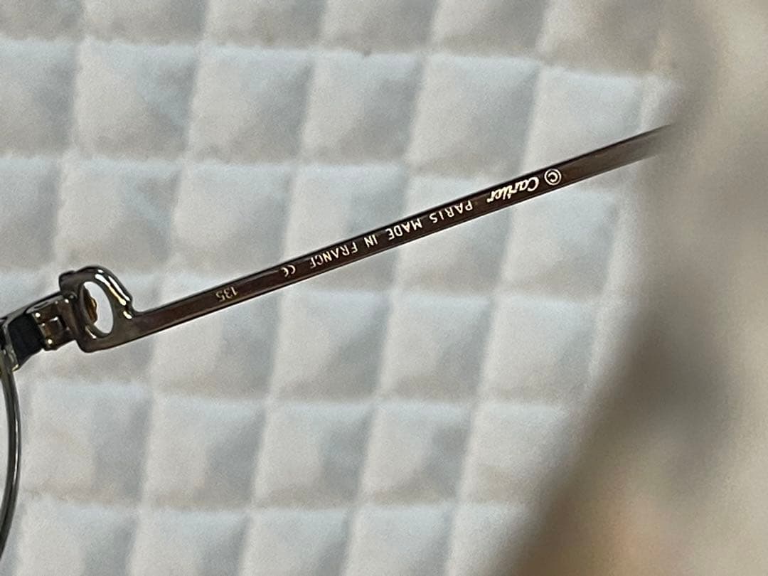 Cartier　フランス製　フルリム メタルオーバル　メガネ