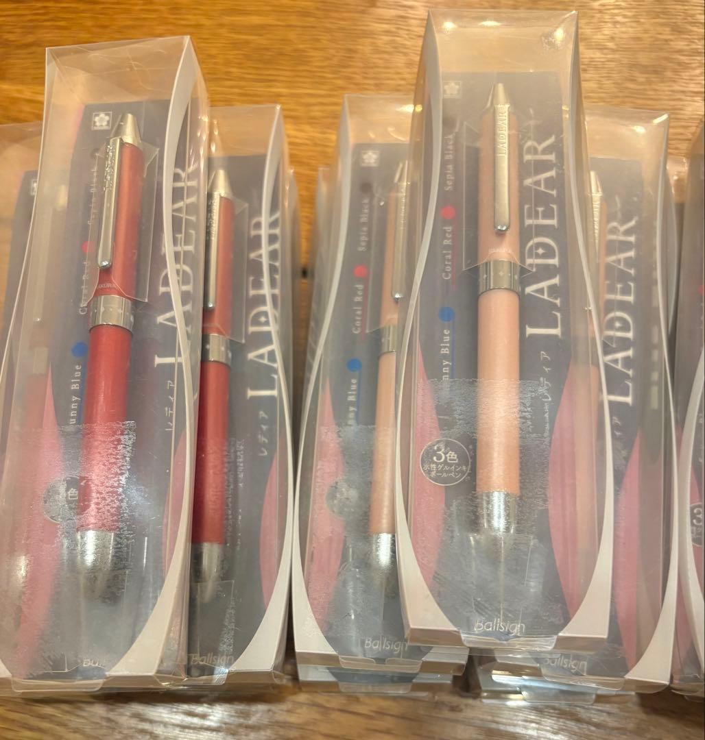 サクラクレパス 3色ボールペン レディア LADEAR 0.4mm 15本セット
