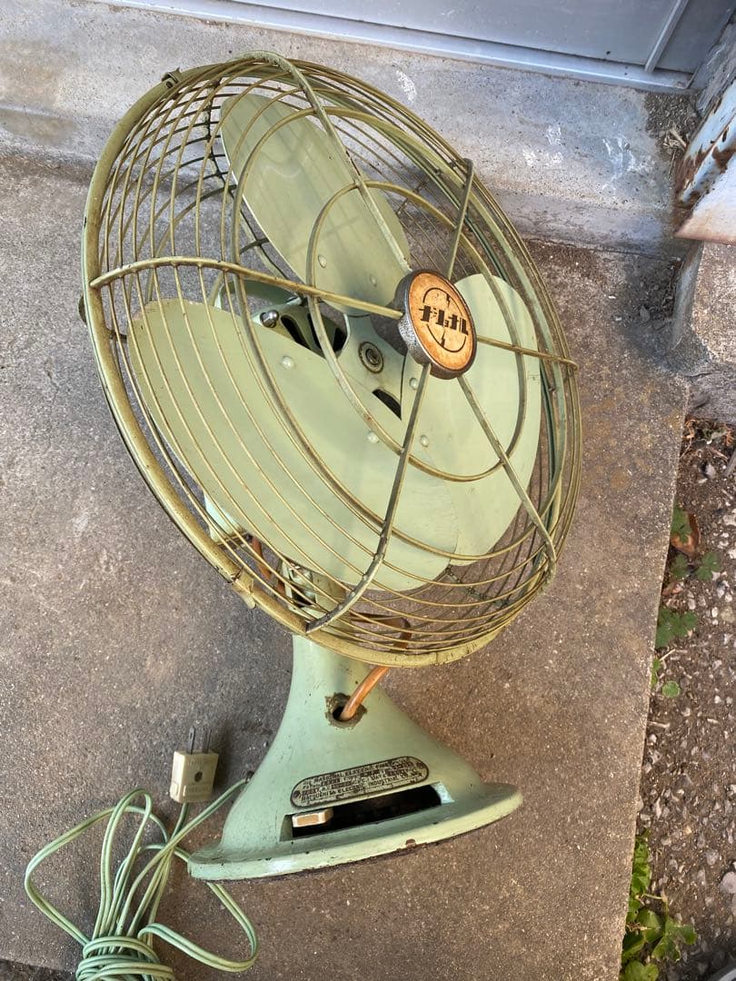 1954年製　松下電器 レトロ家庭用扇風機 100V 3枚鉄羽根、動作確認済