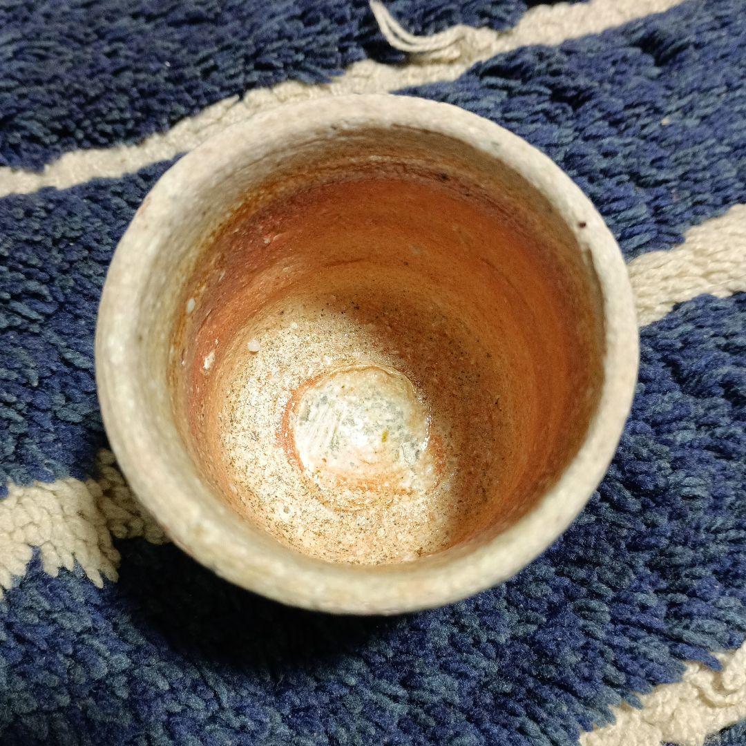 信楽焼甲賀市無形文化財保持者鈴木茂至 信楽焼き締め色絵武蔵野文 「共箱付き」