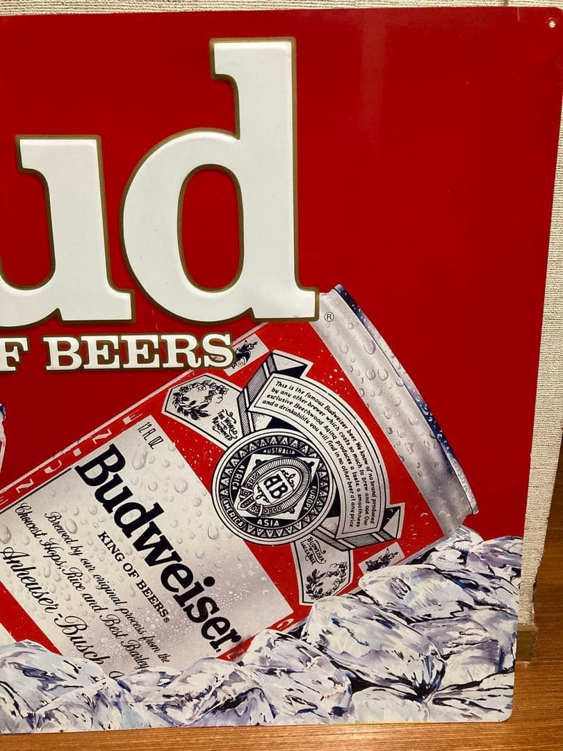 【当時物】 Budweiser 看板 St.Louis.USA 特大 91cm