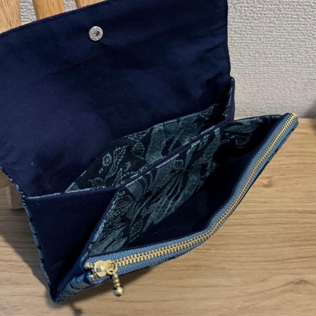 ミナペルホネン carnival ハンドメイド 通帳ケース 長財布 鳥