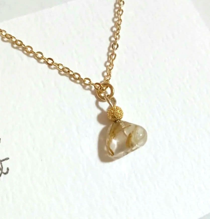 1388 チャンスを呼ぶ✨ ルチルクォーツネックレス ハンドメイド