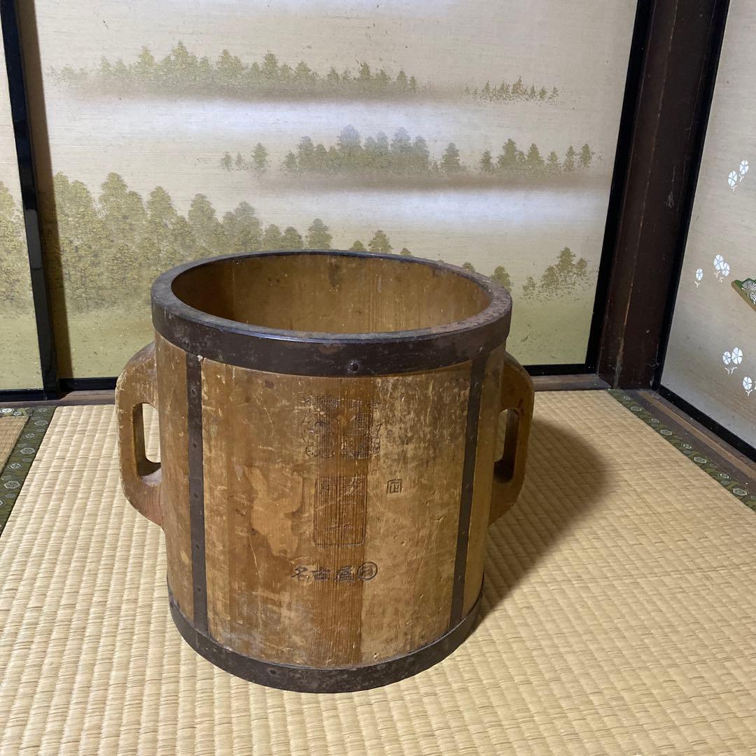 昭和レトロ 一斗マス 約15㌔の計量器 木製 他用途いろいろ