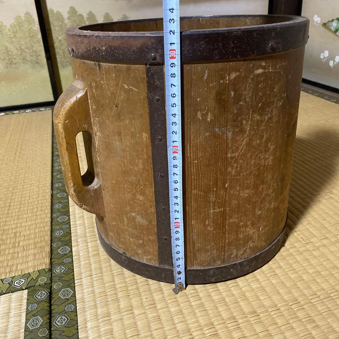 昭和レトロ 一斗マス 約15㌔の計量器 木製 他用途いろいろ