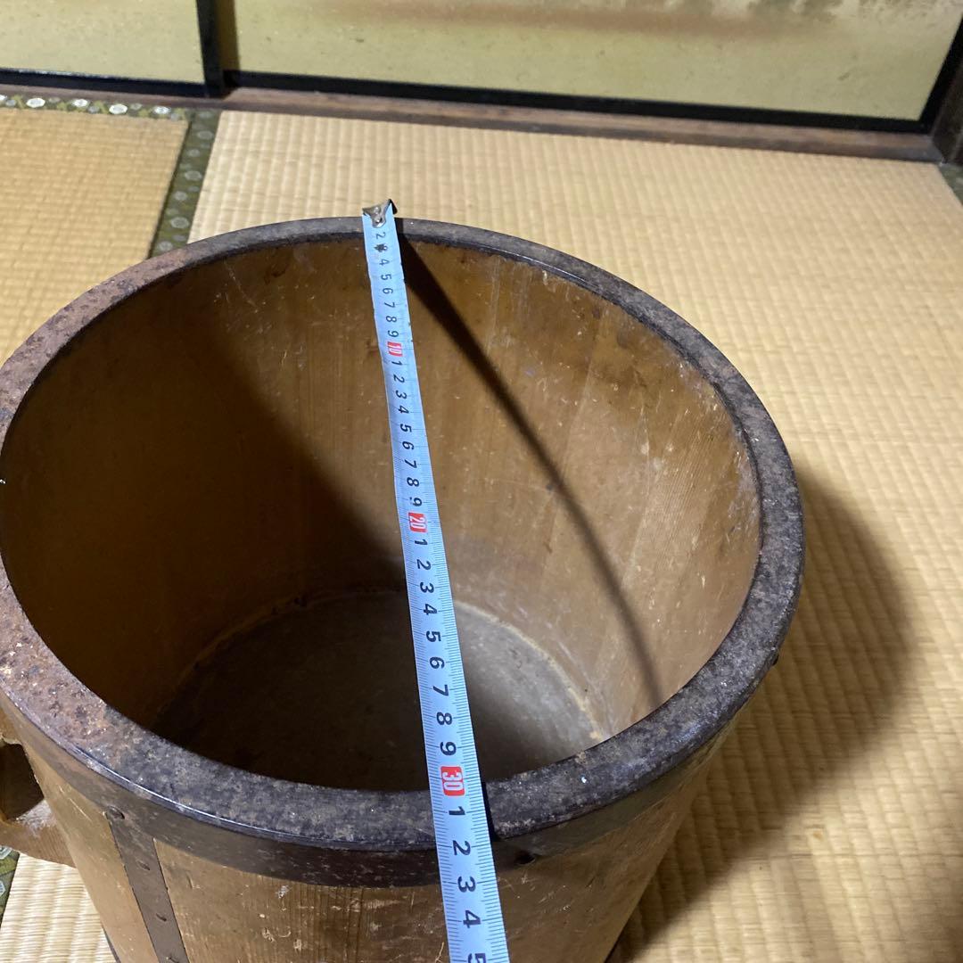 昭和レトロ 一斗マス 約15㌔の計量器 木製 他用途いろいろ
