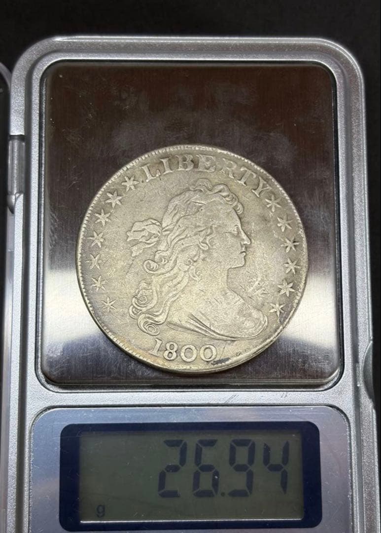 米国 1800年 ドレイプドバスト 1ドル銀貨 古銭