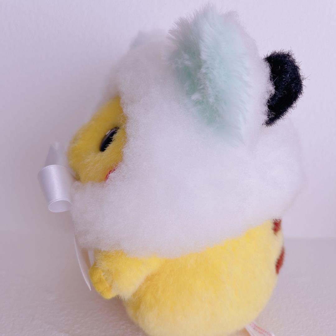 初期ピカチュウ ハンドメイド　ホワホワさん帽子（ミント）