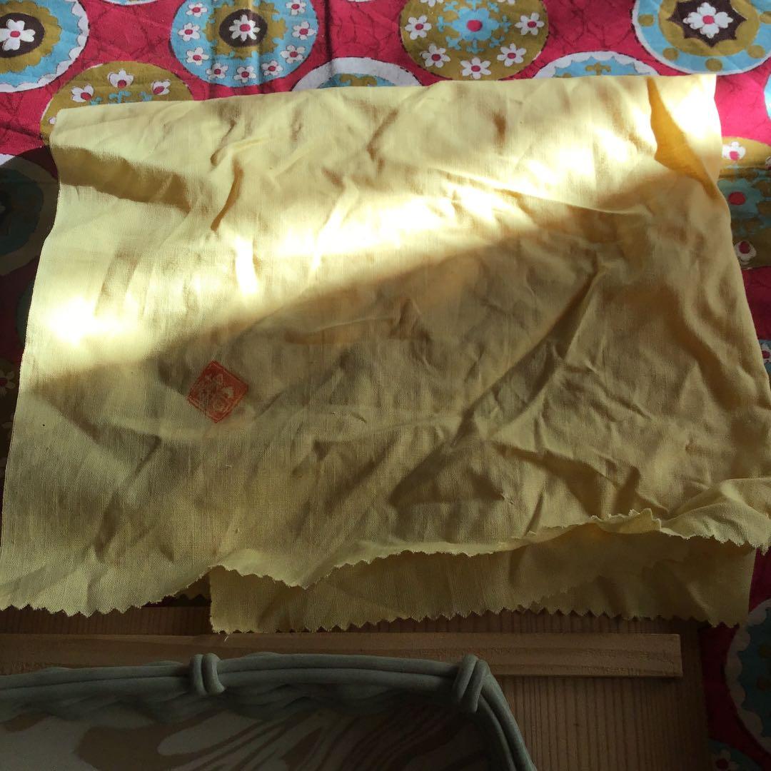 茶道具　手捻り菓子鉢　万古焼　静昇　造　篭目五角