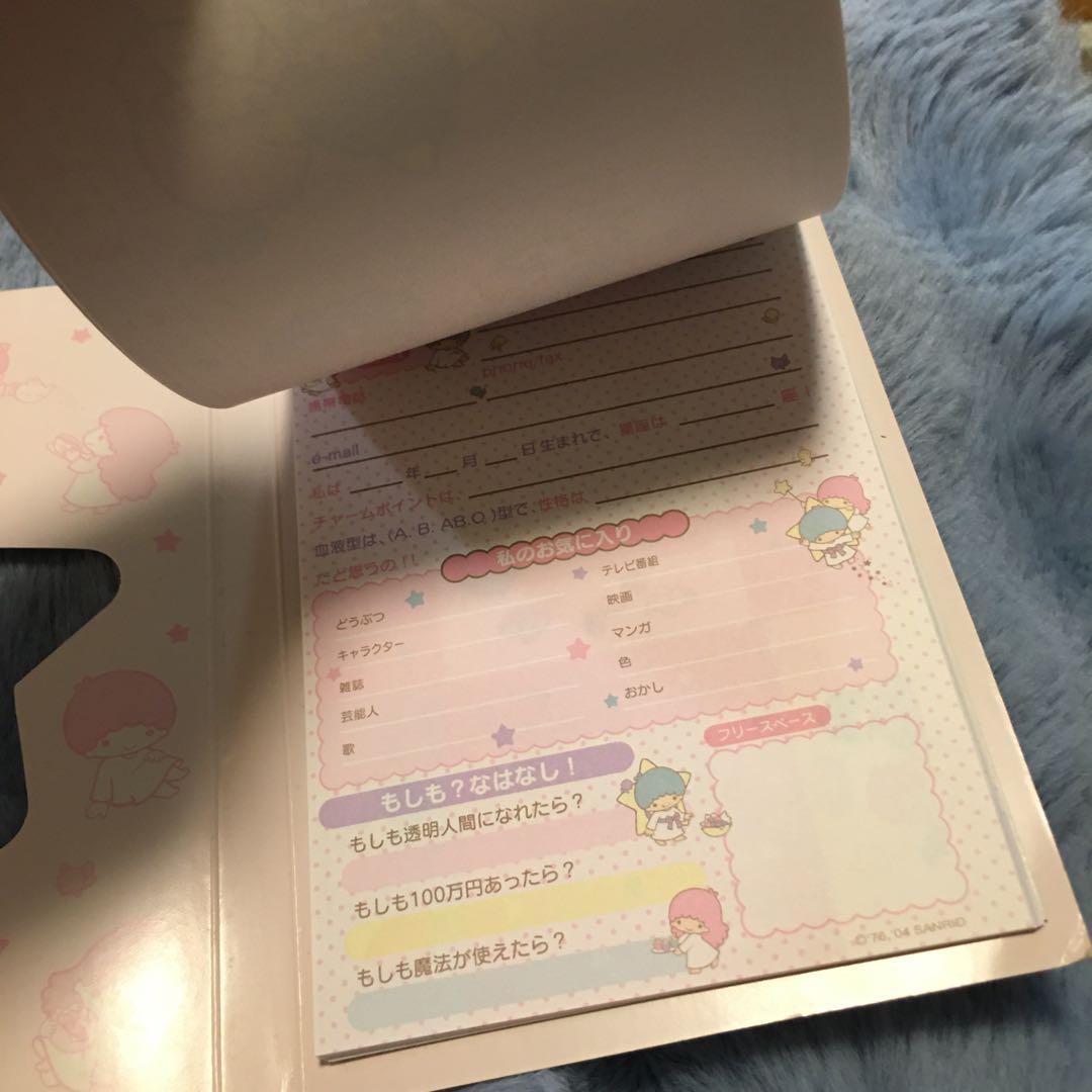 サンリオ　キキララ　メモ帳　見開きバージョン　平成レトロ