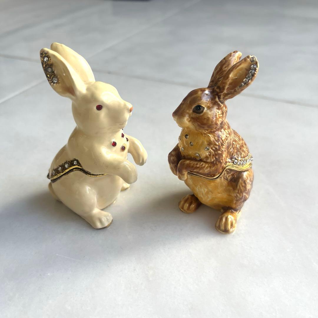 うさぎ置物　洋風