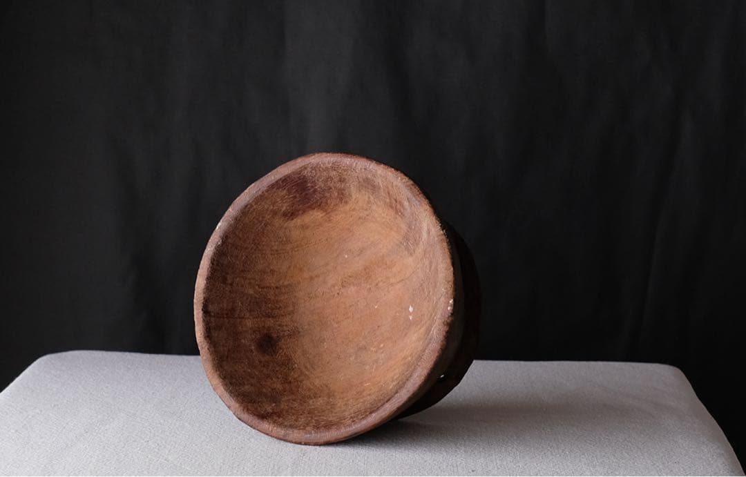 昭和時代の手作り木椀 侘び寂び 木製器 和風茶道具 ヴィンテージ