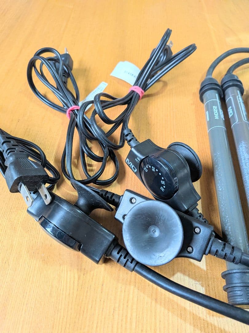 水槽用ヒーター 4本セット 温度調節ダイヤル付き